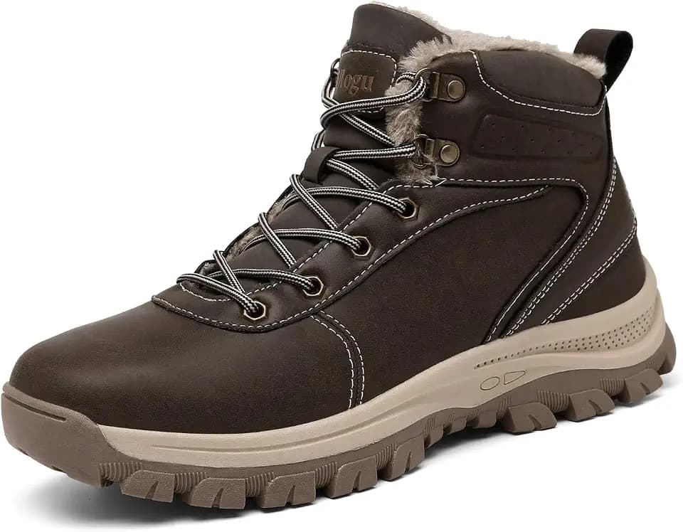 Herren Winterstiefel Wasserdicht Warm Schneestiefel rutschfest Outdoor Trekkingschuhe