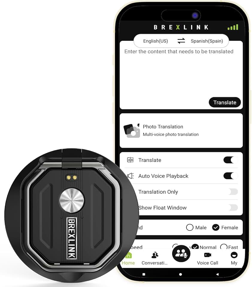 3-in-1 AI Translator Recorder, Language Translator Device, NO FEE for Translate & Transcribe, 140+ Language Translator, Online/Offline/Video/Photo Translation for Meeting Lecture Travel (Version 2)