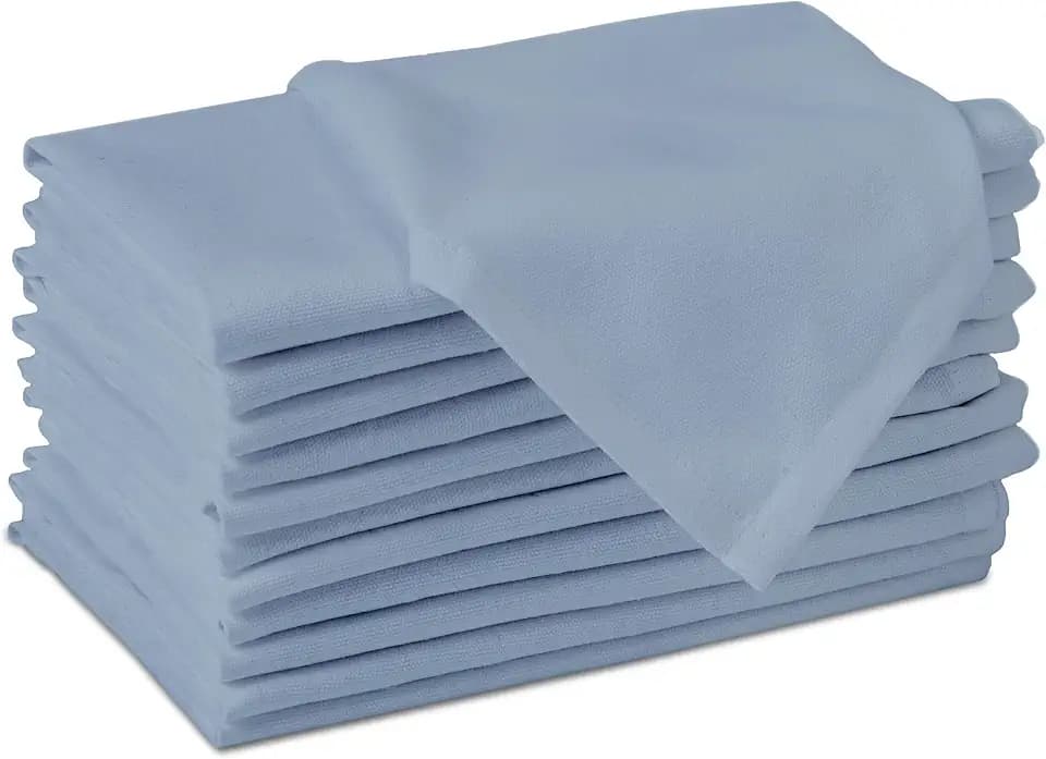 Encasa XO Cloth Napkins, Washable, Reusable Cotton 17"x17"