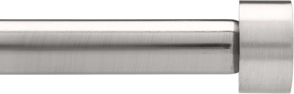 Umbra Cappa Curtain Rod, Includes 2 Matching Finials, Brackets & Hardware, 72 to 144-Inches