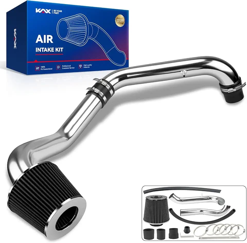 KAX 2.75" High-Flow Cold Air Intake Kit for 1996-2000 Civic CX/DX/LX, Black
