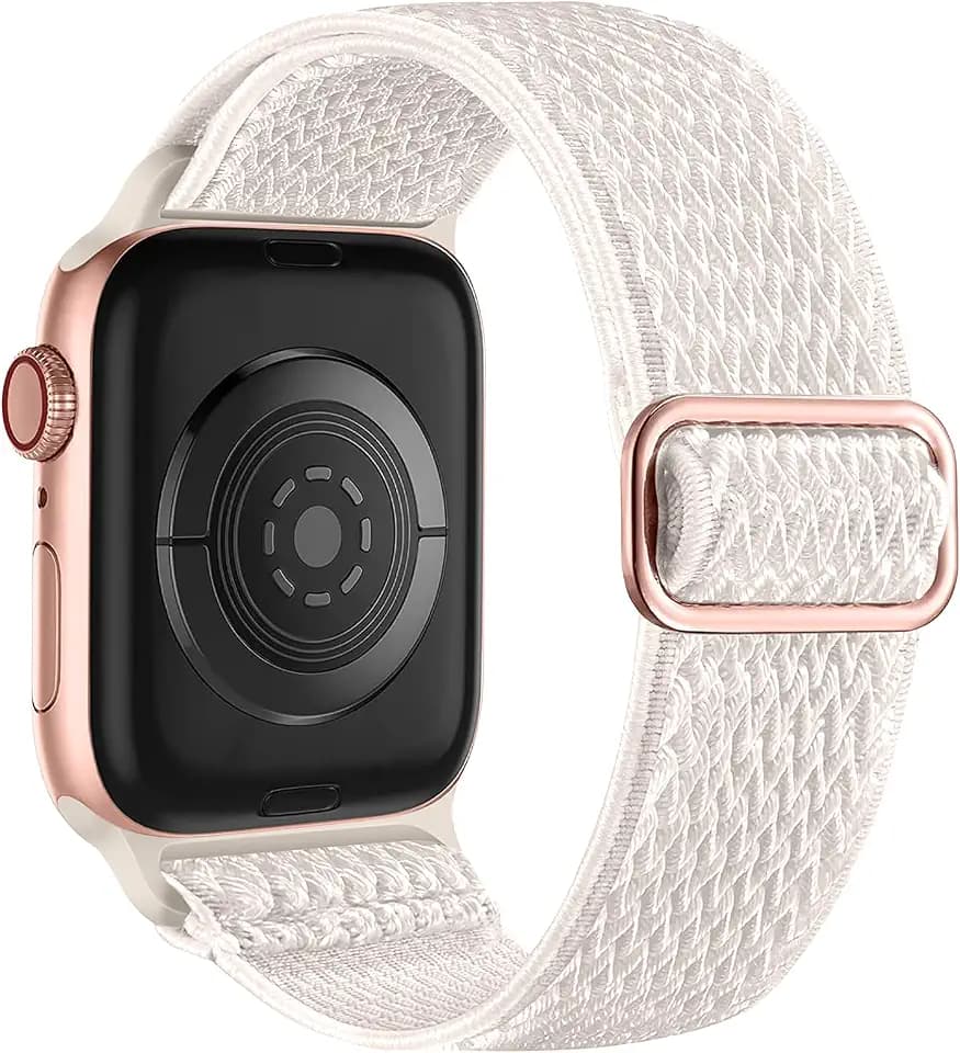 Lerobo Stretchy Nylon Band Compatible with Apple Watch Bands for Women Men