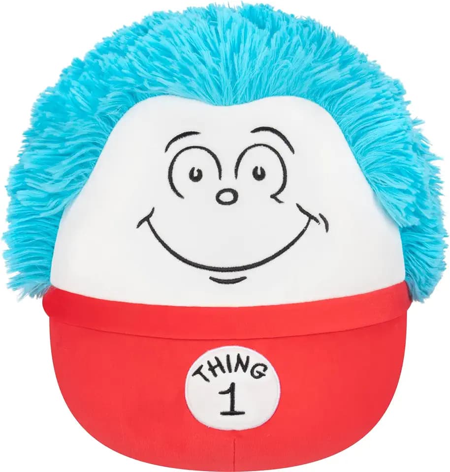 Squishmallows Original The Cat in The Hat 12in Thing 1 – Official Jazwares Plush (Medium-Sized)