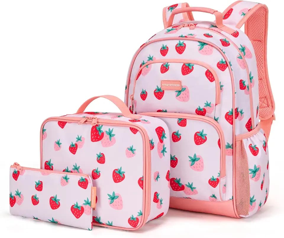 mommore Kids Backpack Set Kindergarten School Bookbag for Boys Girls 4-8