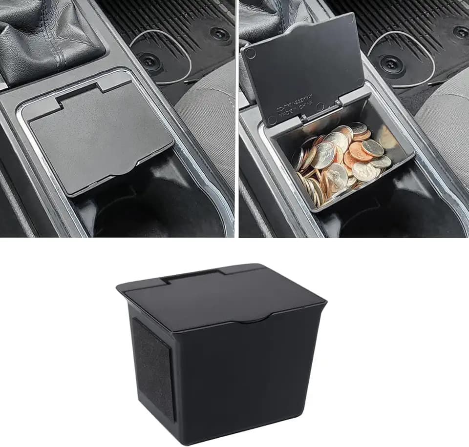 JKCOVER Center Console Coin Box Compatible with 2016-2023 Toyota Tacoma