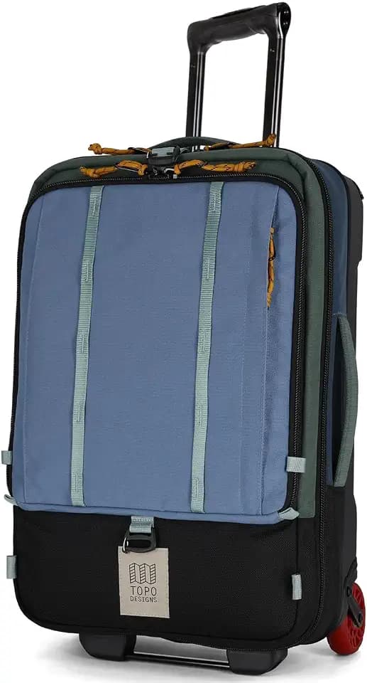 Topo Designs Global Travel Roller Bag Suitcase (Stone Blue/Forest)