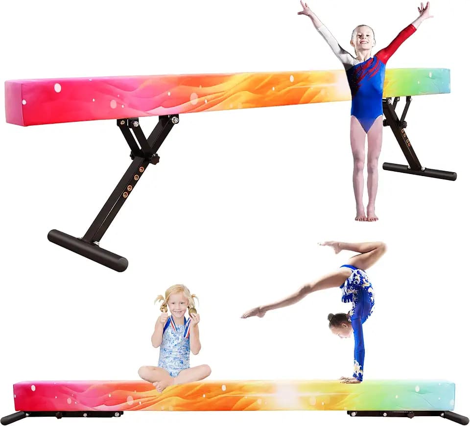Marfual Adjustable Gymnastic Balance Beam for Kids of All Gymnastic Levels