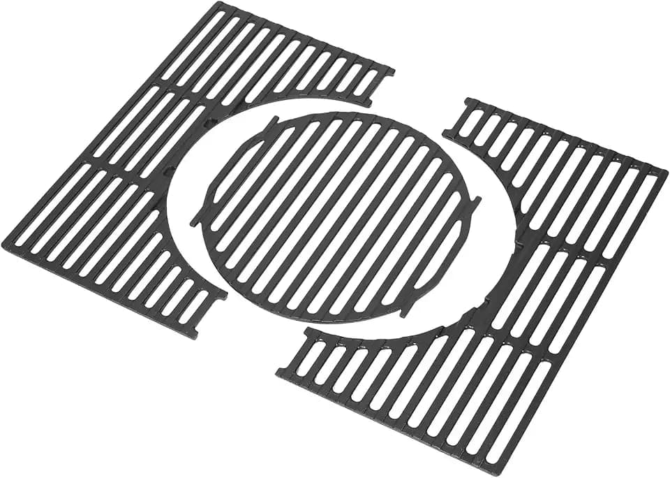 GFTIME 7637 44,5 x 52cm Grillrost für Weber Spirit Ⅰ&Ⅱ 200 Serie, Grillroste für Spirit E210/220 S210/220 Gas BBQ Grills (mit vorderen Bedienknöpfen),Grillrost Ersatzteil