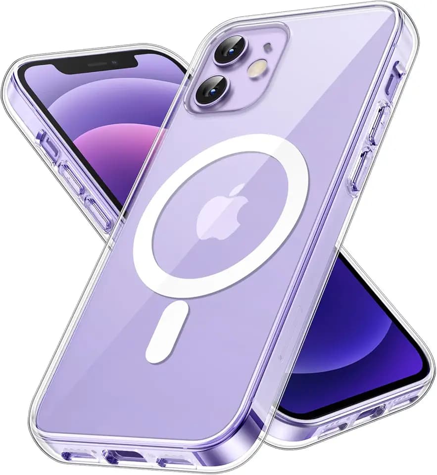JETech Magnetic Case for iPhone 12 mini, Clear