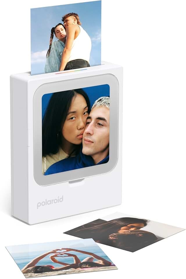 Polaroid Hi-Print - Bluetooth Connected 3x3 Photo Dye-Sub Printer Photo Paper Bundle - 60 Photo Sheets Inlcuded (6647)