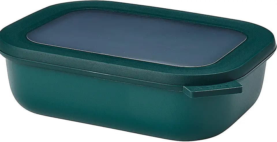 Mepal Cirqula Multi Bowl Rectangular 1000 ml Nordic Pine-Food Storage Box-Stackable-Dishwasher Safe, Polypropylene, 1 ml
