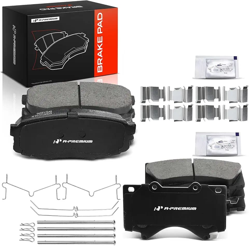 A-Premium Front and Rear Ceramic Brake Pads Compatible with Lexus & Toyota