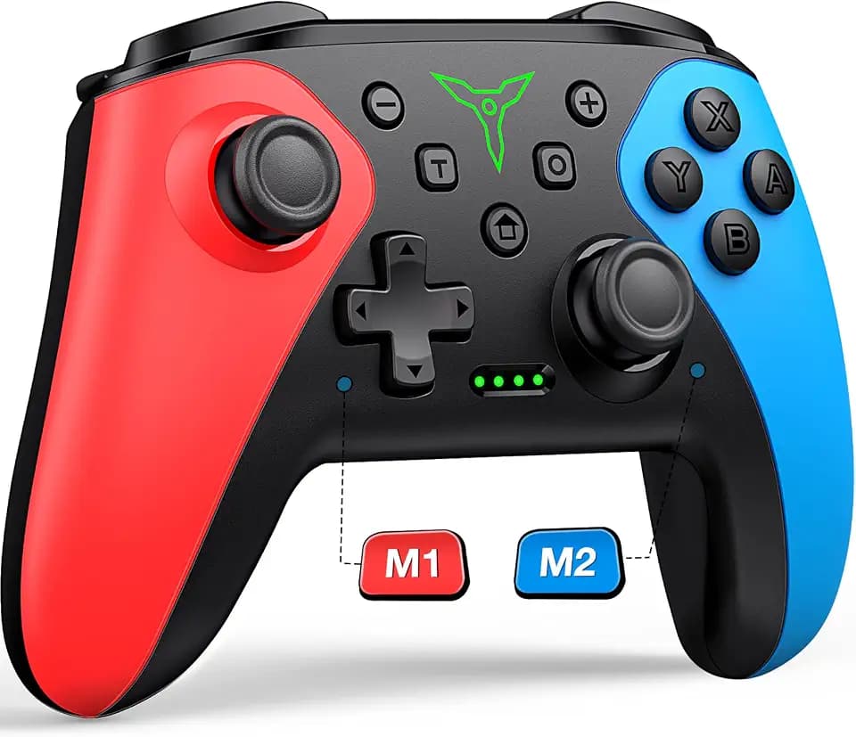 HELLCOOL Switch Controller für Switch 1/2/OLED/Lite Kabellos Pro Controller