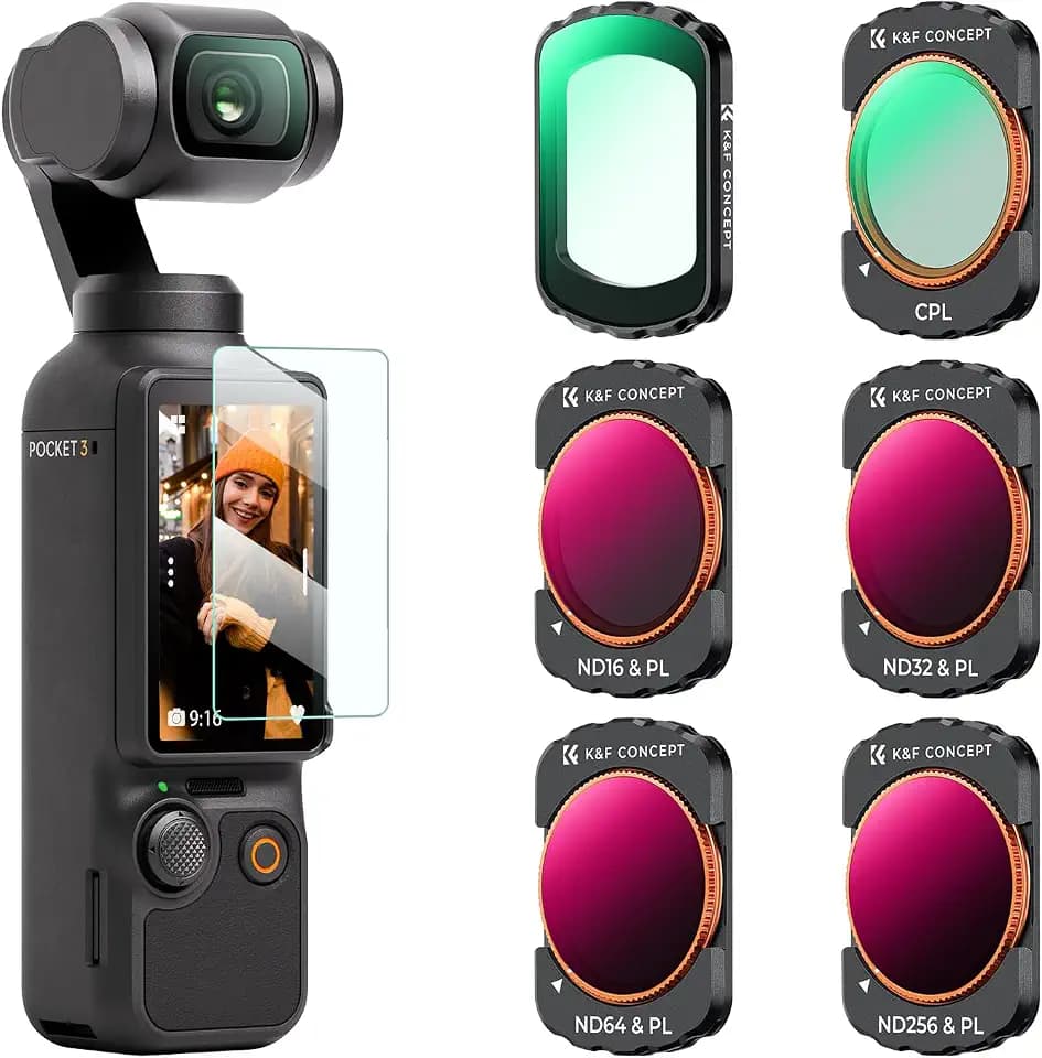 K&F CONCEPT 6er Filter Set kompatibel mit DJI Osmo Pocket 4/3