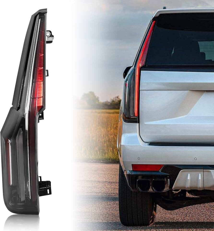 Huray Left LED Tail Light Fit for Cadillac Escalade ESV 2021-2024 LH