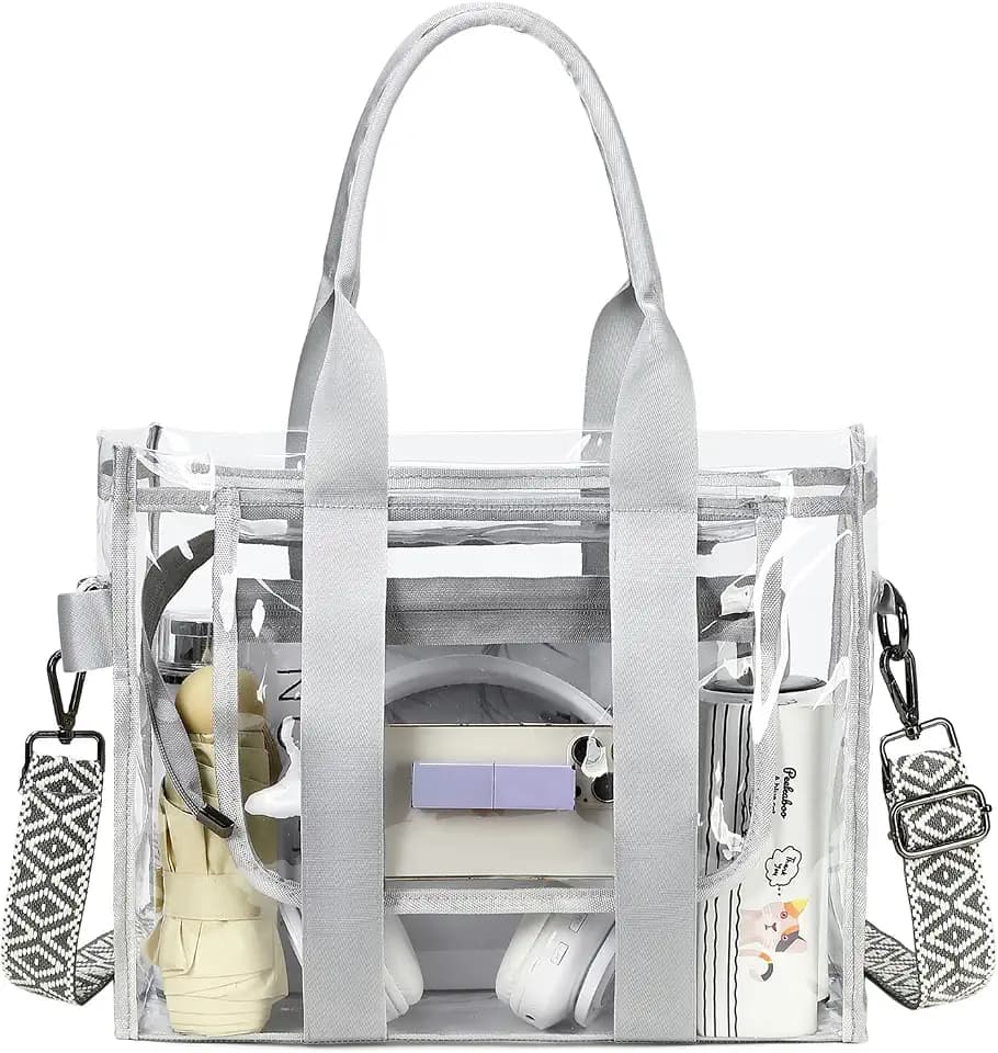 getgto Clear Bags for Women, Tote Bag Crossbody Bag Stadium Approved Purse