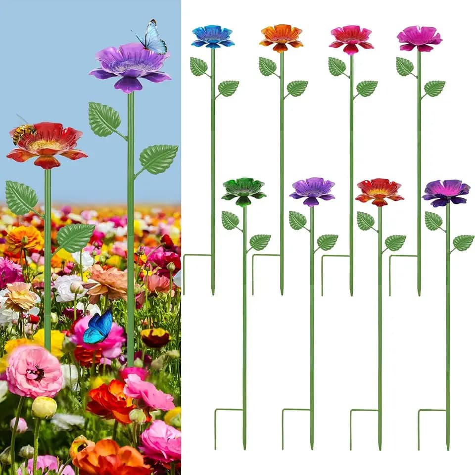 8 Pack Bee Watering Station, Garden Bee Feeders for Outdoors Decor