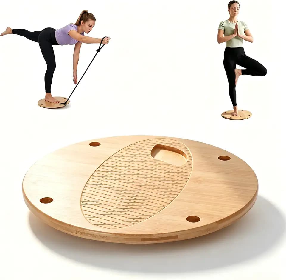 Wooden Wobble Balance Board, Balance Trainer for Kids,Toddlers,Teens