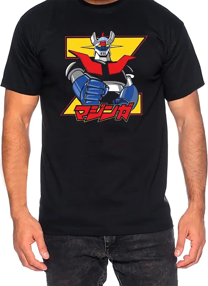 RUBBER DUCK Mazinger Z Herren T-Shirt Baumwolle Weich und bequem! Zeigen Sie Ihre Liebe für diesen klassischen japanischen Anime mit einem exklusiven Design Jeder Anlass Casual oder als Geschenk von