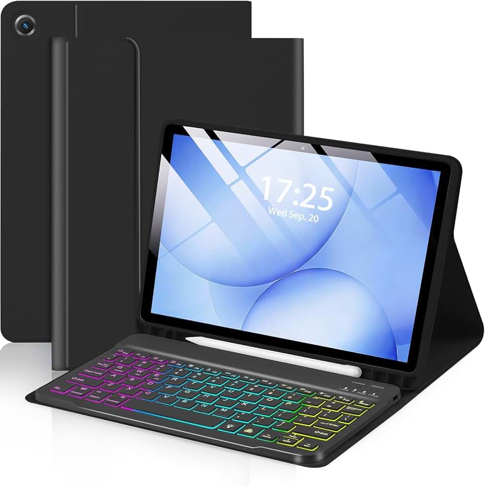 EAMPANG Case with Keyboard for Samsung Galaxy Tab A11 Plus/A9 Plus