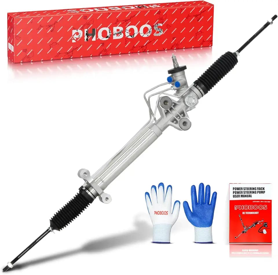 PHOBOOS Hydraulic Power Steering Rack and Pinion Fit for Chevrolet & GMC
