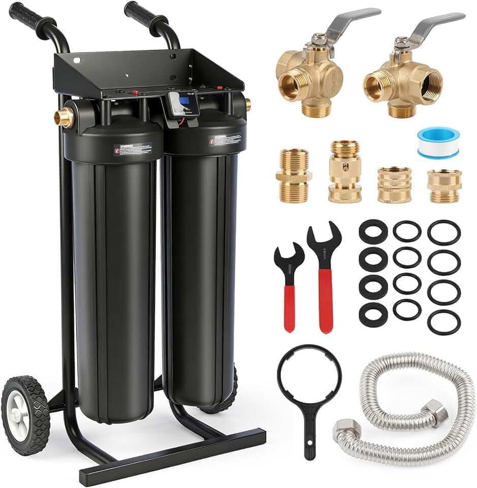 Car Wash System with Bypass Valve and Resin Filter