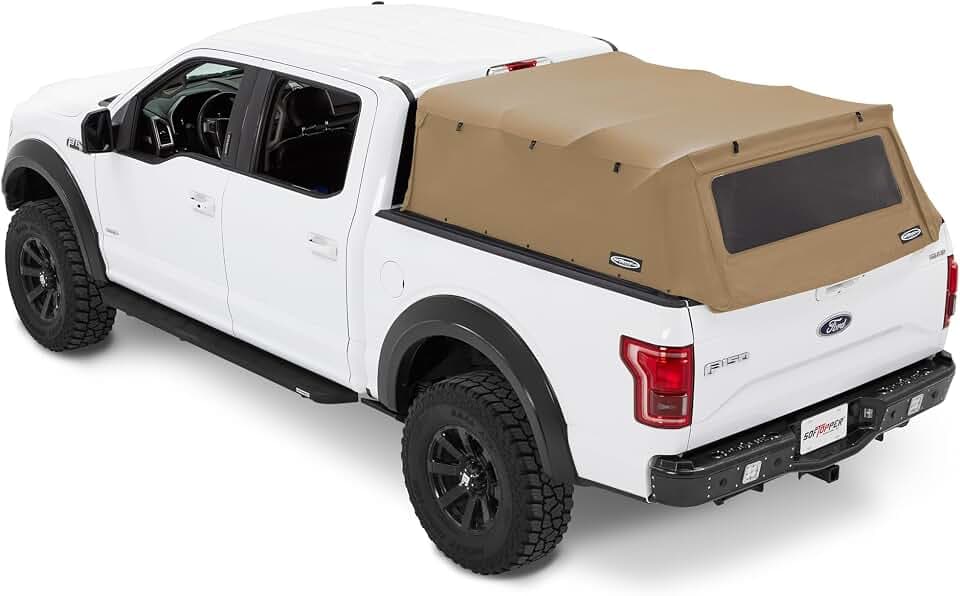 Softopper Truck Top, Model FD65C-TSR, Tan for 2015-2023 Ford F150, 5-1/2' Bed