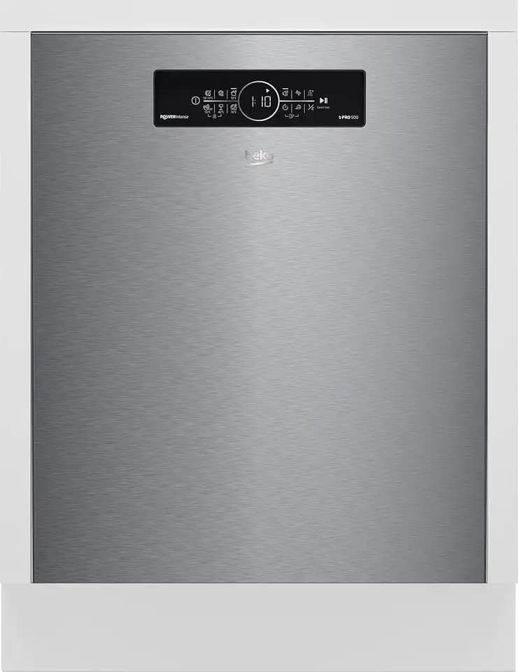 Beko BDDN36550XP Geschirrspüler 60 cm, unterbau, für 15 Maßgedecke, 6 Programme, 6 Zusatzfunktionen, 3 Spülebenen, SilentWash, SelfDry, PowerIntense, SensorAdapt, edelstahl