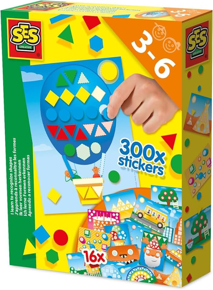 SES 14839 Creative 0643307 lerne Farben und Formen Lernspielzeug, Mehrfarbig