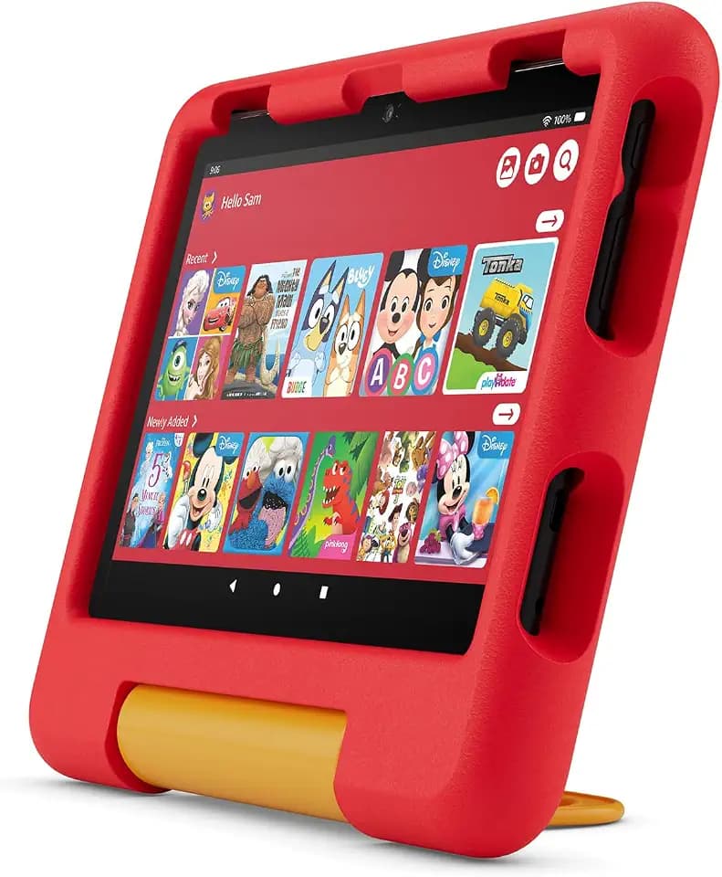 Amazon Kid-Proof Case for Fire HD 8 tablet (Only compatible with 12th generation tablet), Disney Cars