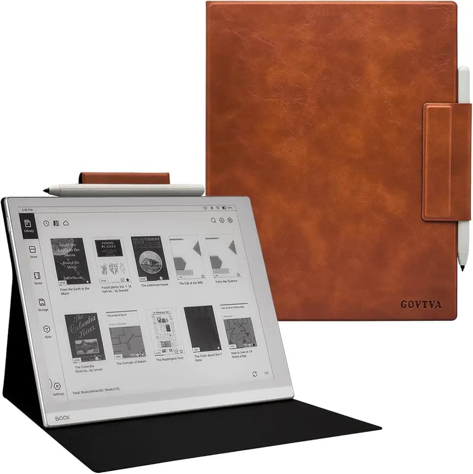 Magnetic Stand Case for Onyx Boox Go 10.3 /BOOX Tablet Go 10.3 Gen II Lumi ePaper Ultra-Thin Lightweight Leather Cover with Auto Sleep/Wake & Magnetic Closure (Brown)