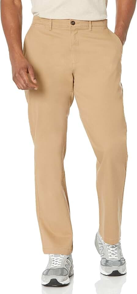Amazon Essentials Herren Legere Stretch-Chinohose mit klassischer Passform