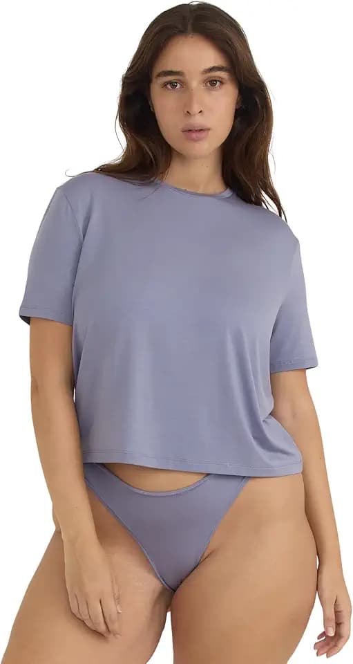 Organic Basics Women's Soft Touch Short-Sleeve Boxy Tee
