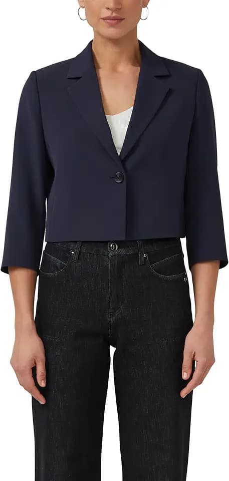 s.Oliver Cropped-Blazer mit 3/4-Ärmeln
