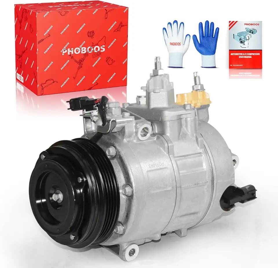PHOBOOS A/C Compressor with Clutch Compatible with Ford & Lincoln