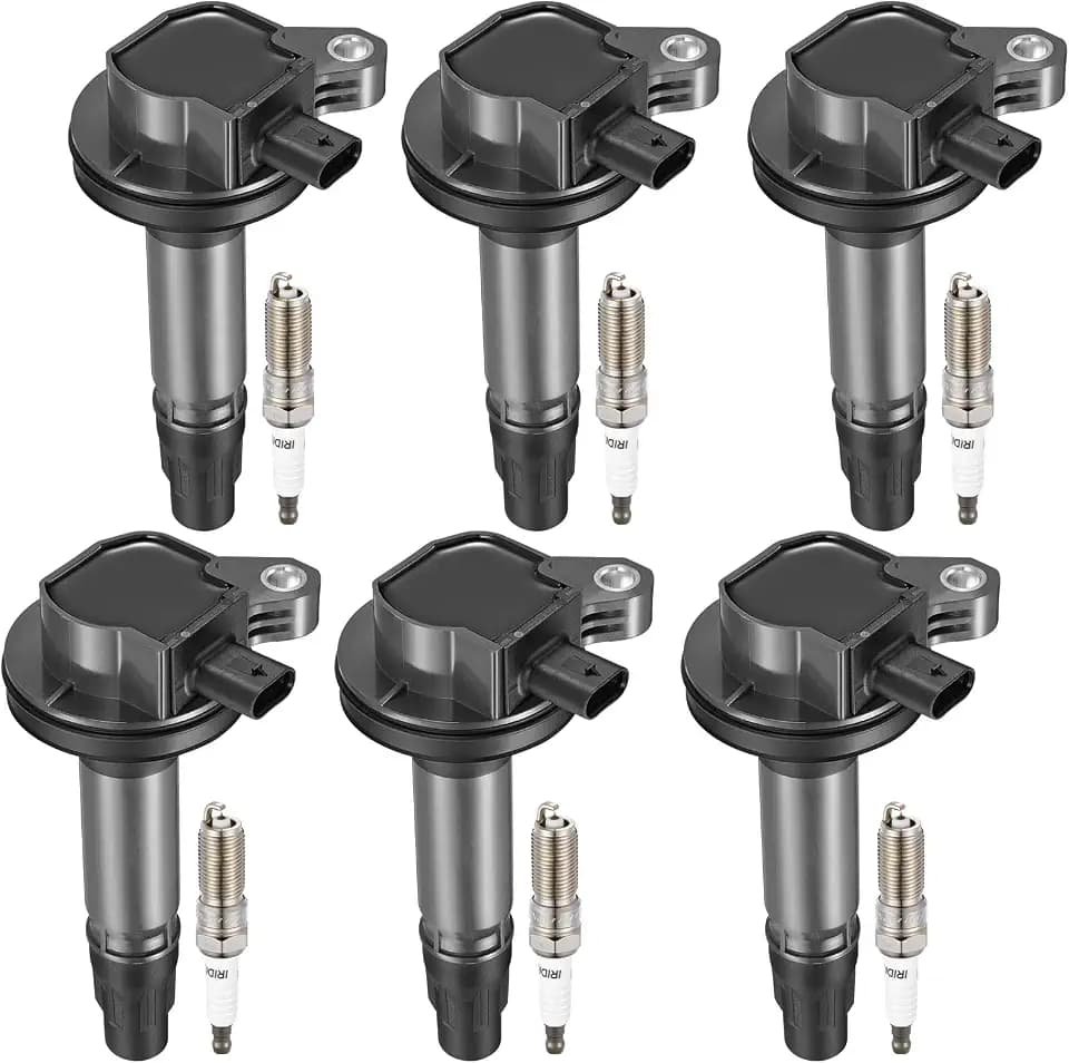 BDFHYK Ignition Coil UF823 and Spark Plug 6509 for Ford F150 Edge Mustang
