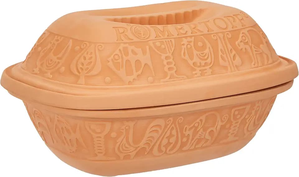 Römertopf Bräter Klassiker 3 L Schmortopf Naturton mit Deckel