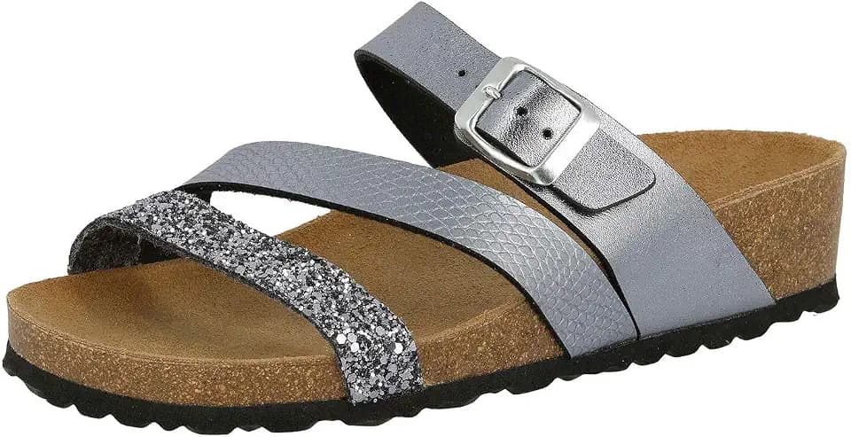Lico Unisex Natural Glitter Hausschuhe