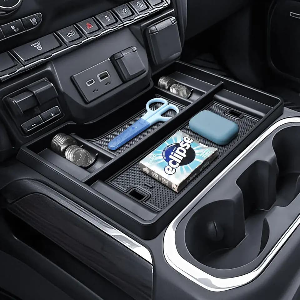 HGWEI Center Console Organizer for 2019-2022 Chevy Silverado GMC Sierra