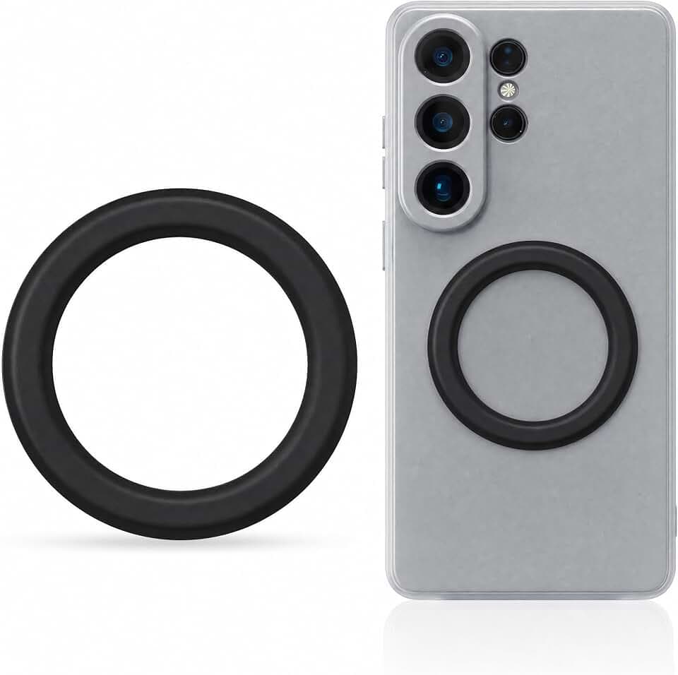 3X Stronger Magnetic Sticker for Phone Case, Built-in Magnet (1, Black)