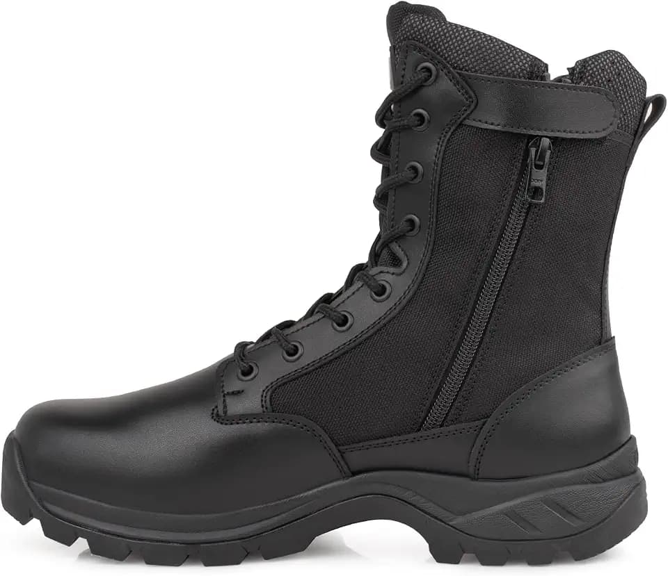 Einsatzstiefel Herren Rutschfest Kampfstiefel Bequem Springerstiefel Militärstiefel YKK-Seitenreißverschluss Tactical Boots Armeestiefel zum Wandern