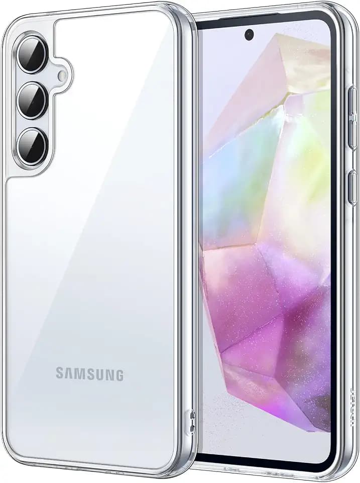 JETech Hülle für Samsung Galaxy A35, Anti-Vergilbung, Durchsichtig