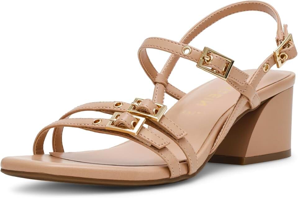 Anne Klein Women's Mackenzie Block Heel Sandals