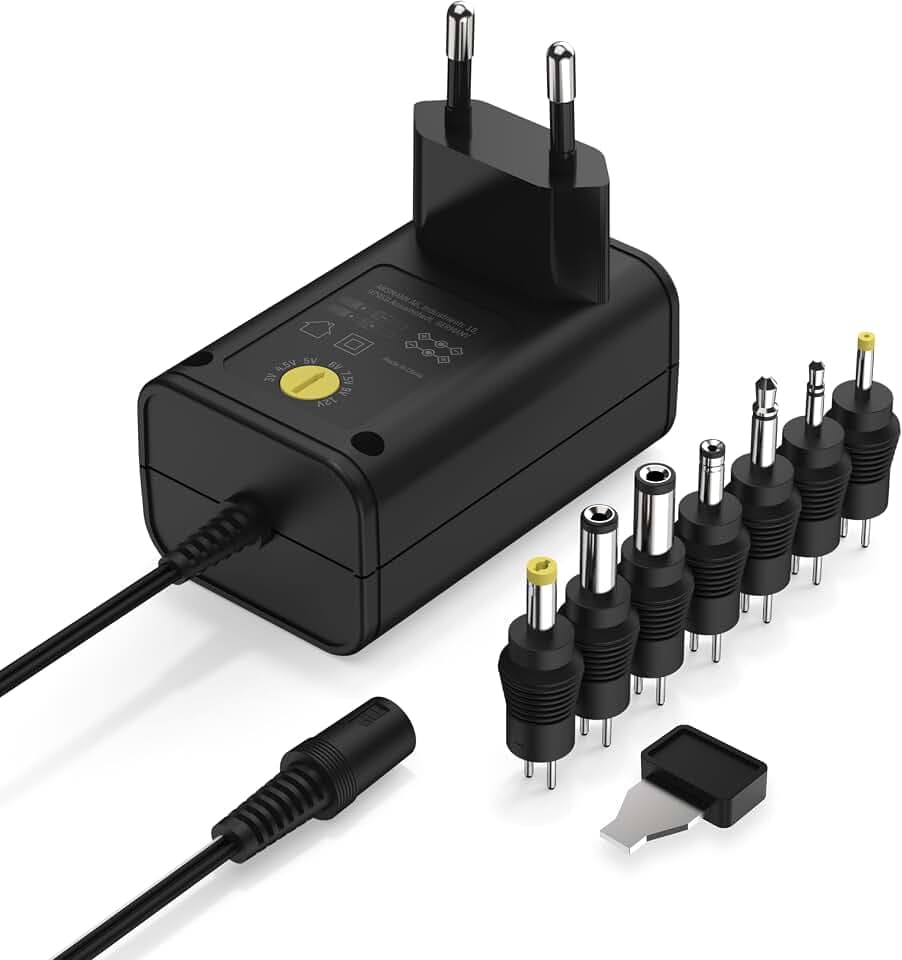 ANSMANN Universal Netzteil 3-12V - 300mA DC Schaltnetzteil mit 7 Stecker