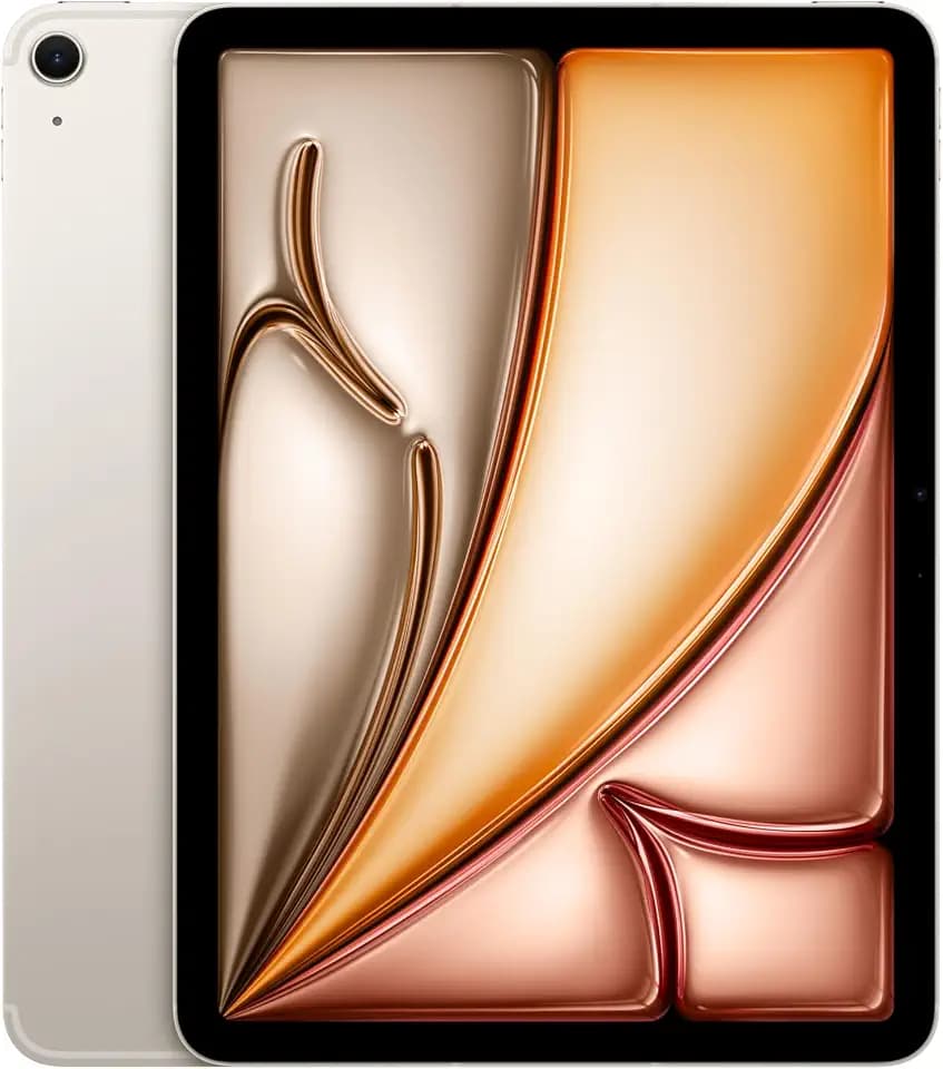 Apple iPad Air 11" mit M3 Chip: Apple Intelligence, Liquid Retina Display, 1 TB, 12 MP Frontkamera/Rückkamera, WLAN 6E + 5G Mobilfunk, Touch ID, Batterie für den ganzen Tag – Polarstern