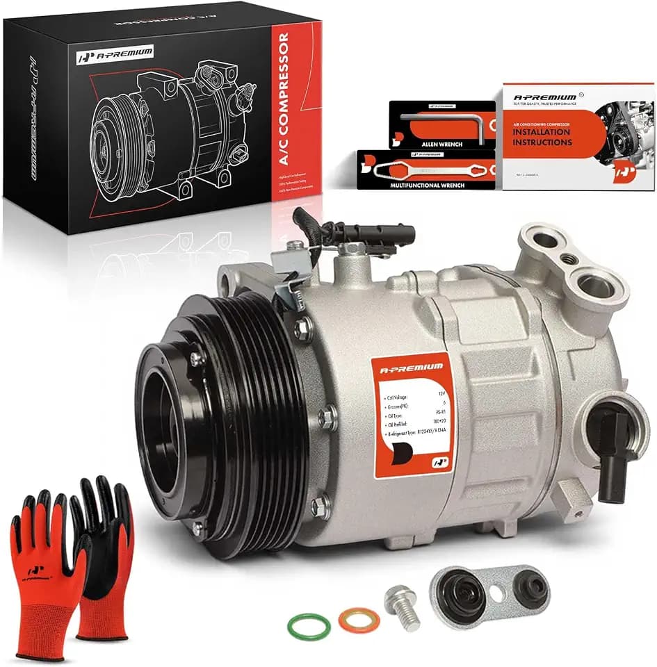 A-Premium Air Conditioner AC Compressor with Clutch