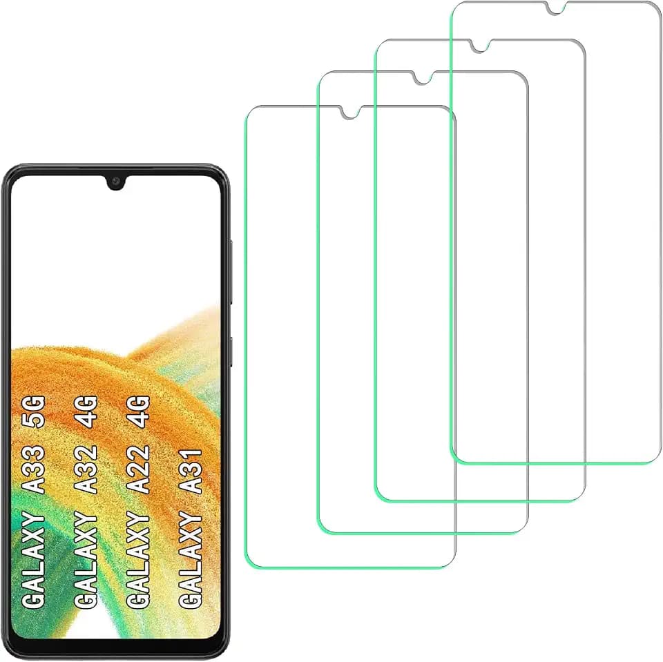 [4 Pack] Tempered Glass Screen Protector for Samsung Galaxy A33 5G