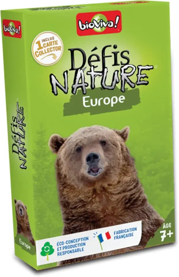 Bioviva 282512 Nature Challenges Tier-Europa-Kartenspiel, mehrfarbig