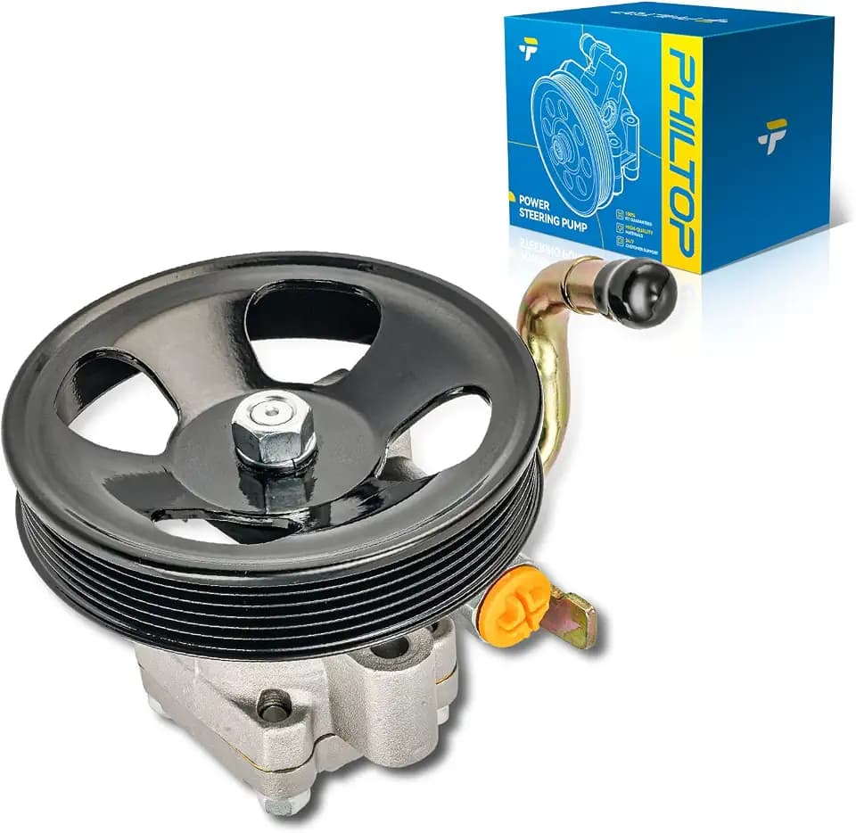 PHILTOP 21667 Power Steering Pump with Pulley for 2001-2006 Santa Fe 2.7L