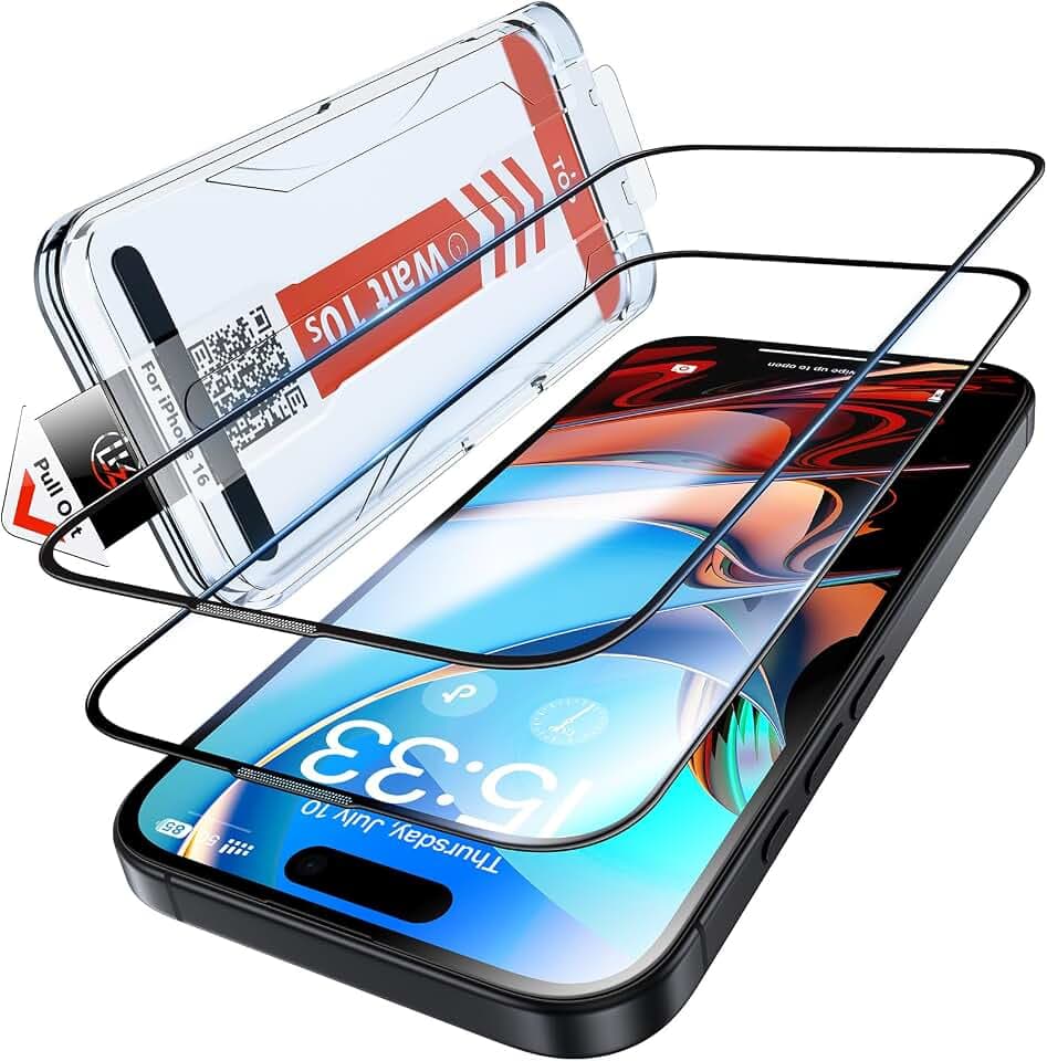 LK 2 Stück für iPhone 15/iPhone 16 für Panzerglas